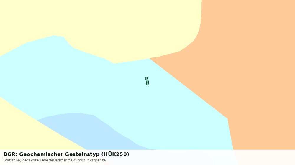 Statische Kartenansicht: BGR: Geochemischer Gesteinstyp (HÜK250)