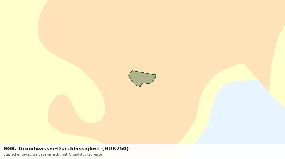 Statische Kartenansicht: BGR: Grundwasser-Durchlässigkeit (HÜK250)