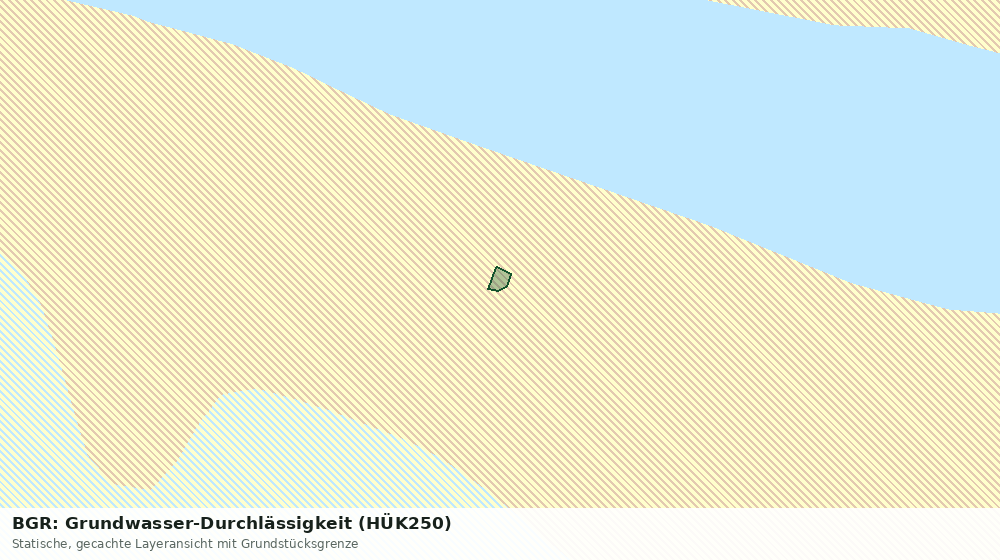 Statische Kartenansicht: BGR: Grundwasser-Durchlässigkeit (HÜK250)