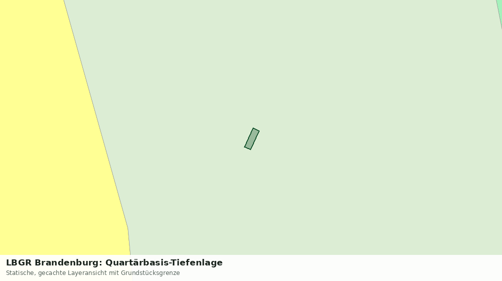 Statische Kartenansicht: LBGR Brandenburg: Quartärbasis-Tiefenlage