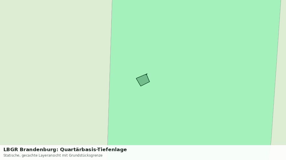 Statische Kartenansicht: LBGR Brandenburg: Quartärbasis-Tiefenlage