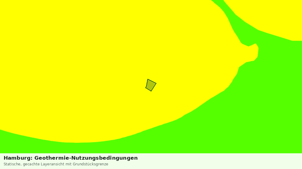 Statische Kartenansicht: Hamburg: Geothermie-Nutzungsbedingungen
