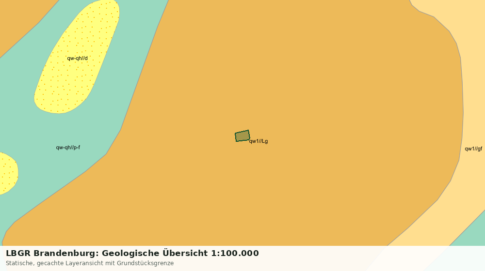 Statische Kartenansicht: LBGR Brandenburg: Geologische Übersicht 1:100.000