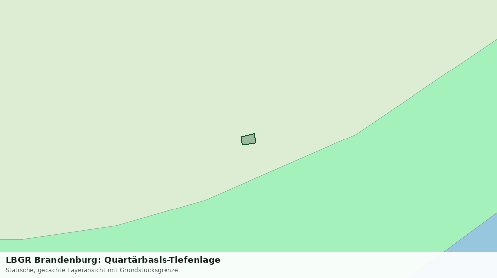 Statische Kartenansicht: LBGR Brandenburg: Quartärbasis-Tiefenlage