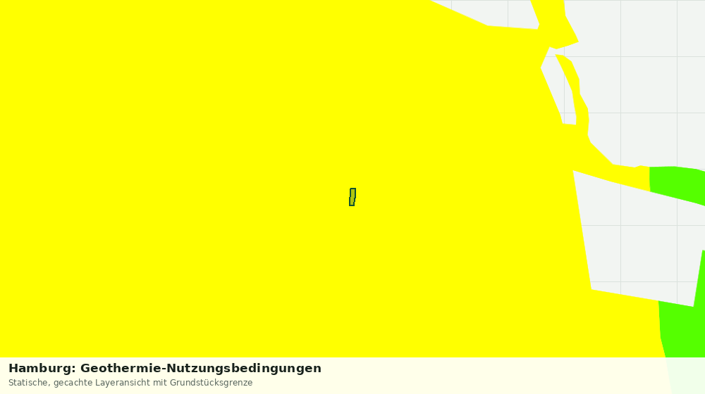 Statische Kartenansicht: Hamburg: Geothermie-Nutzungsbedingungen