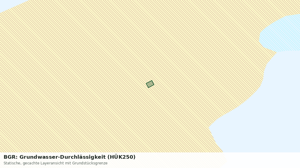 Statische Kartenansicht: BGR: Grundwasser-Durchlässigkeit (HÜK250)