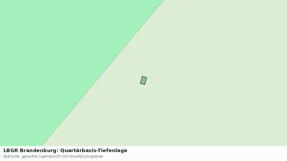Statische Kartenansicht: LBGR Brandenburg: Quartärbasis-Tiefenlage