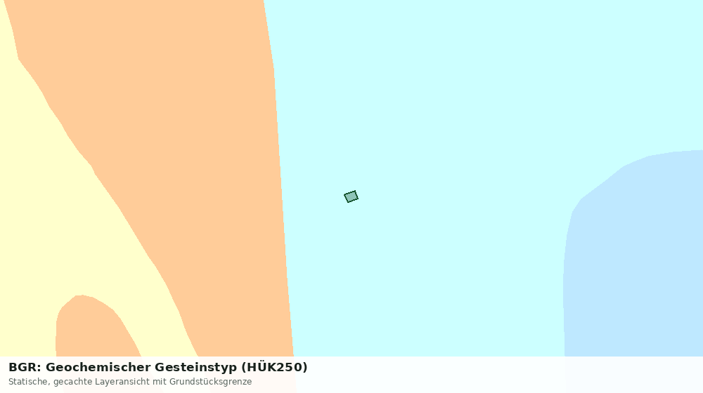 Statische Kartenansicht: BGR: Geochemischer Gesteinstyp (HÜK250)