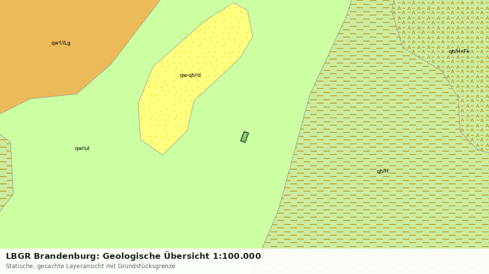 Statische Kartenansicht: LBGR Brandenburg: Geologische Übersicht 1:100.000