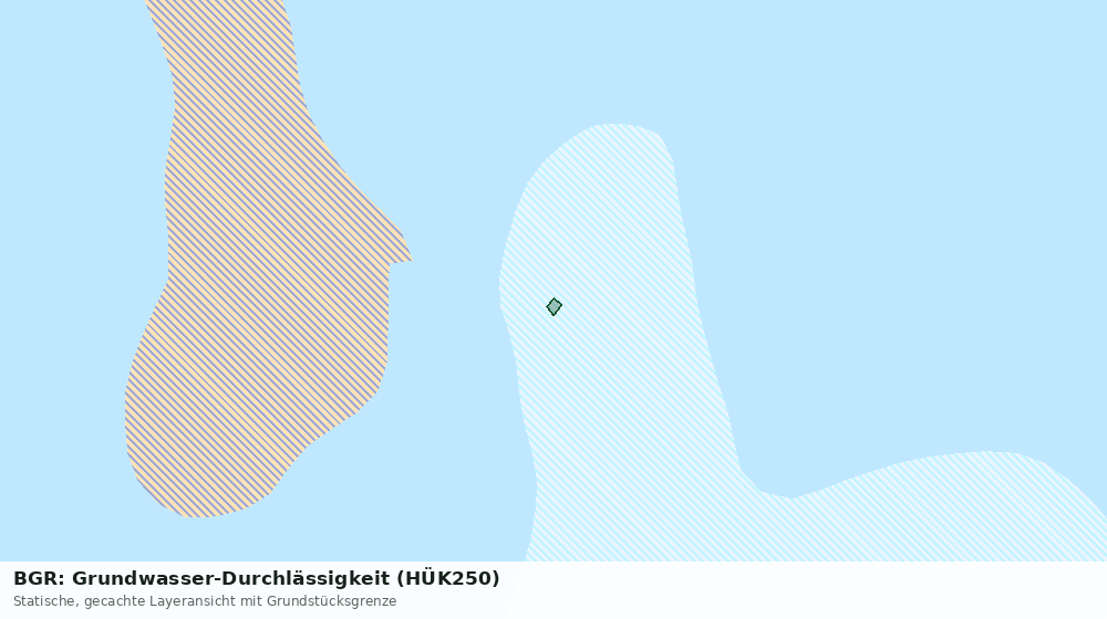 Statische Kartenansicht: BGR: Grundwasser-Durchlässigkeit (HÜK250)