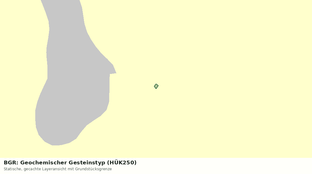 Statische Kartenansicht: BGR: Geochemischer Gesteinstyp (HÜK250)