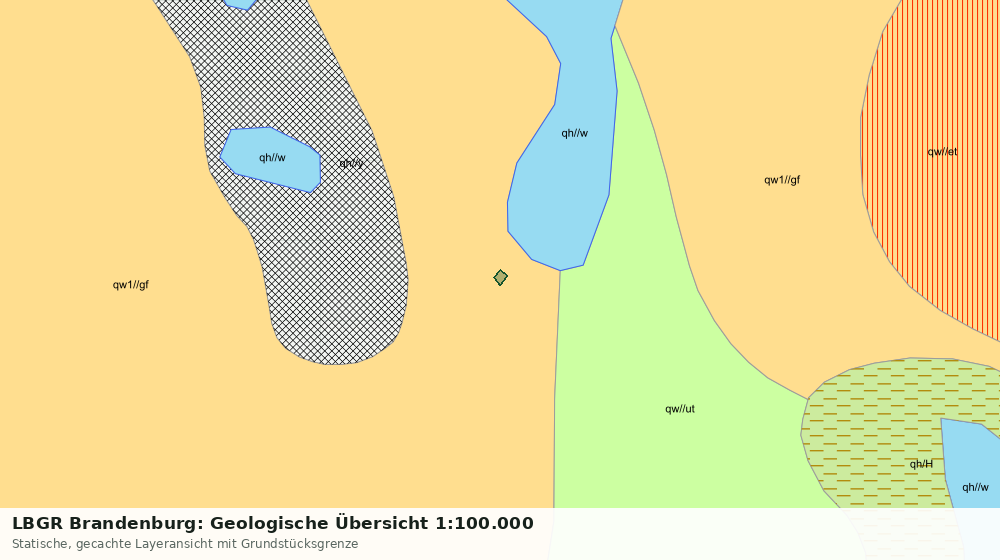 Statische Kartenansicht: LBGR Brandenburg: Geologische Übersicht 1:100.000