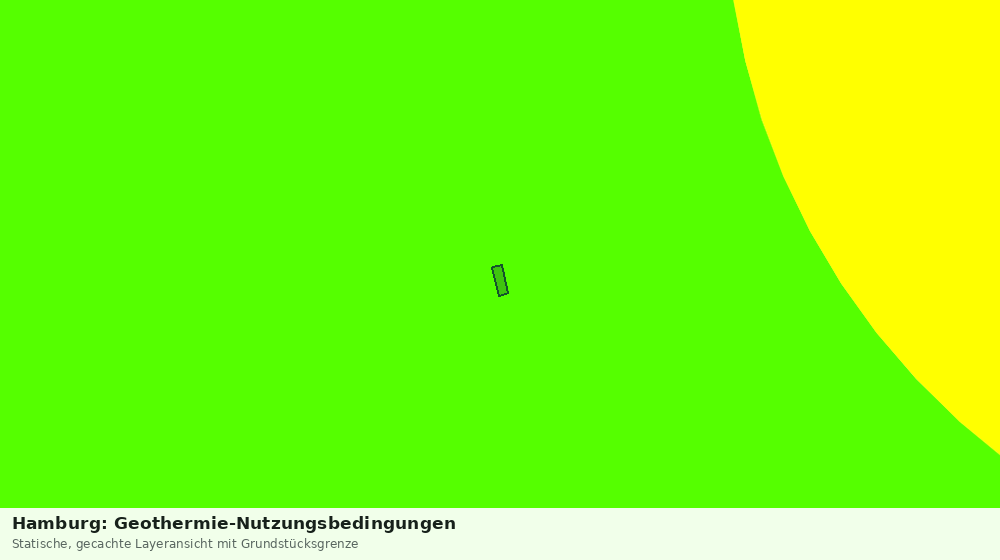 Statische Kartenansicht: Hamburg: Geothermie-Nutzungsbedingungen