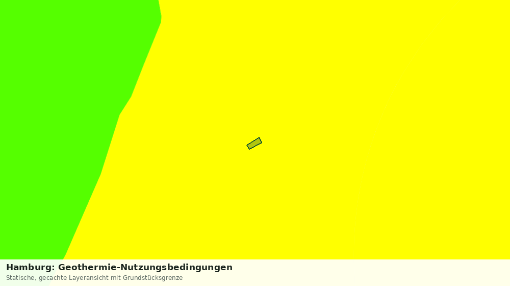 Statische Kartenansicht: Hamburg: Geothermie-Nutzungsbedingungen