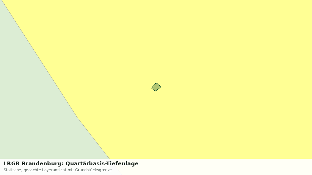Statische Kartenansicht: LBGR Brandenburg: Quartärbasis-Tiefenlage