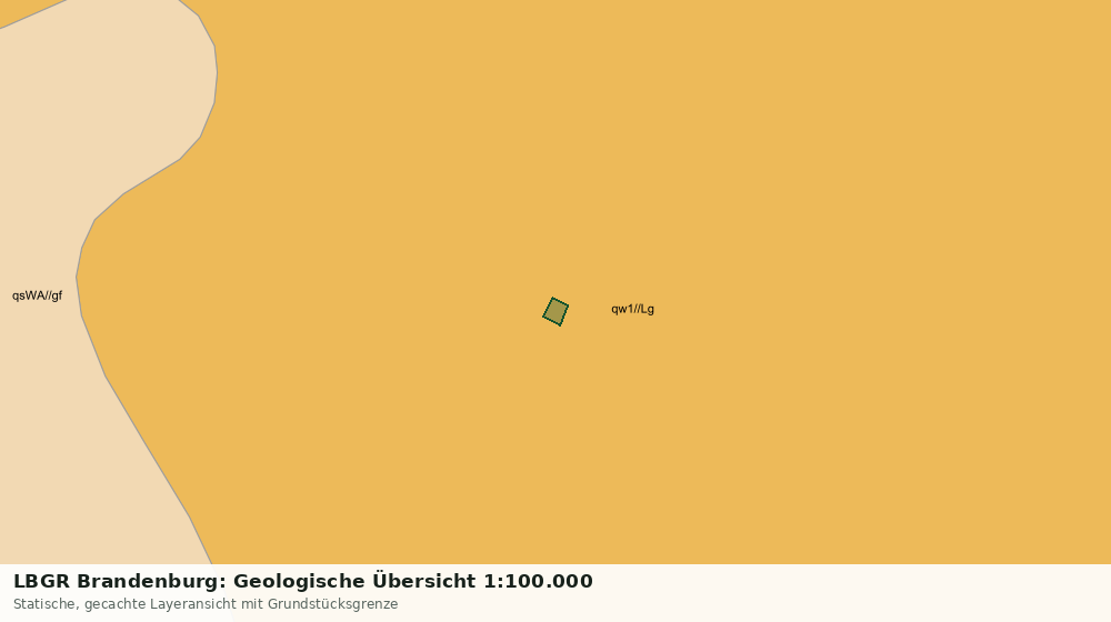 Statische Kartenansicht: LBGR Brandenburg: Geologische Übersicht 1:100.000