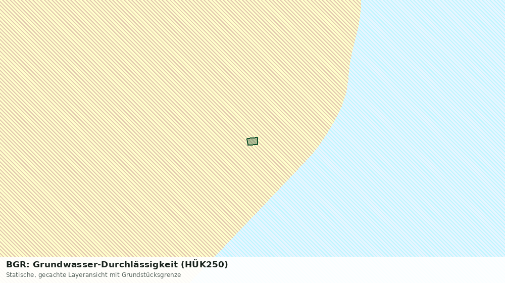 Statische Kartenansicht: BGR: Grundwasser-Durchlässigkeit (HÜK250)