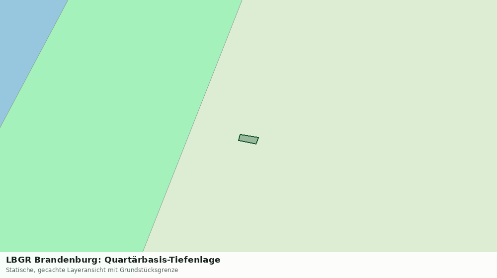 Statische Kartenansicht: LBGR Brandenburg: Quartärbasis-Tiefenlage