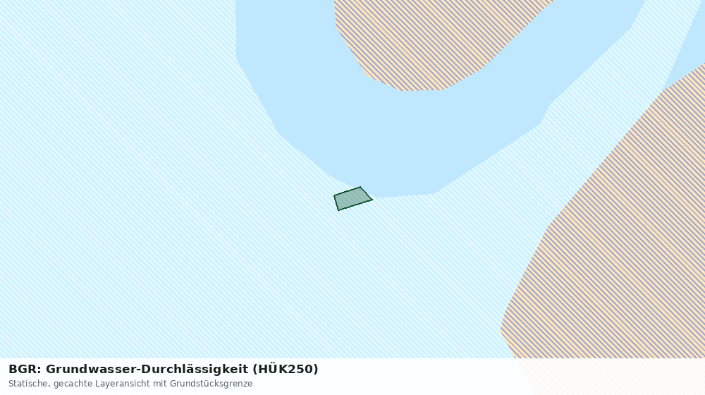 Statische Kartenansicht: BGR: Grundwasser-Durchlässigkeit (HÜK250)