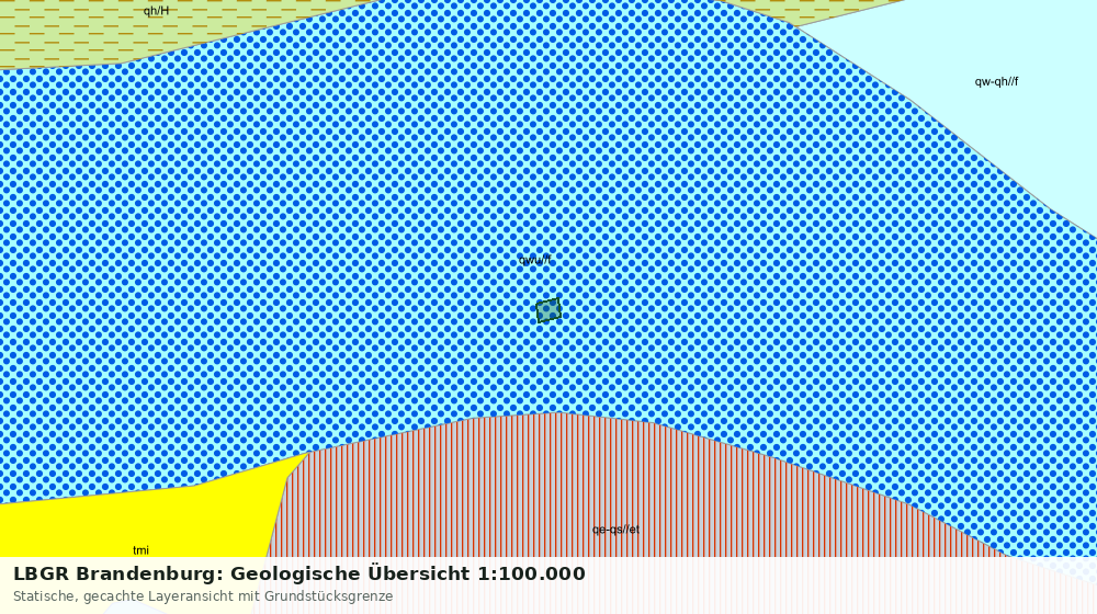 Statische Kartenansicht: LBGR Brandenburg: Geologische Übersicht 1:100.000