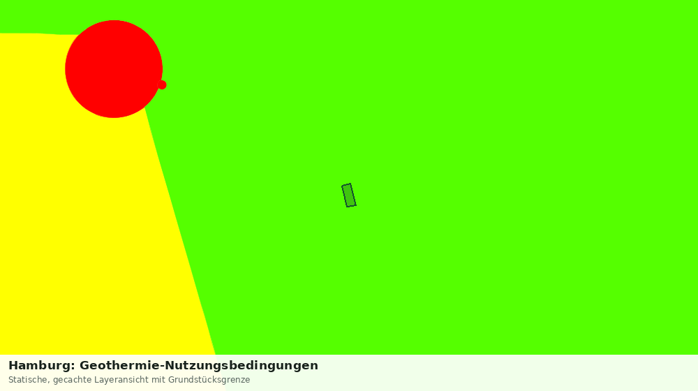 Statische Kartenansicht: Hamburg: Geothermie-Nutzungsbedingungen