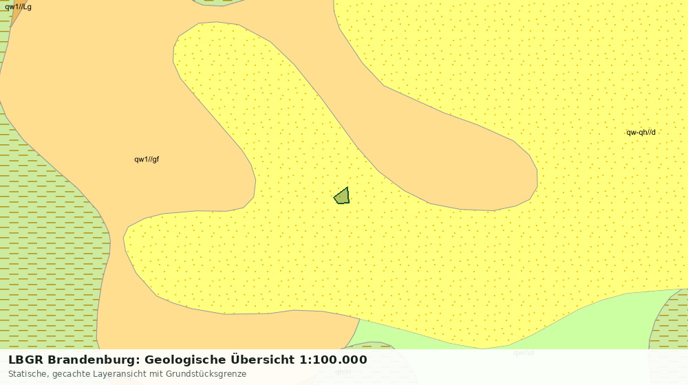 Statische Kartenansicht: LBGR Brandenburg: Geologische Übersicht 1:100.000