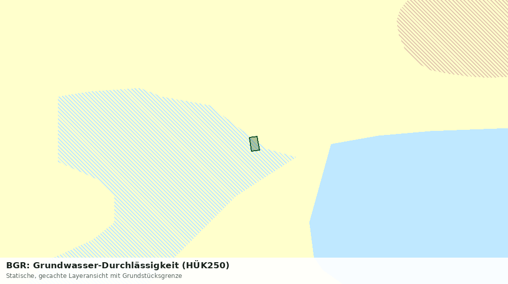 Statische Kartenansicht: BGR: Grundwasser-Durchlässigkeit (HÜK250)