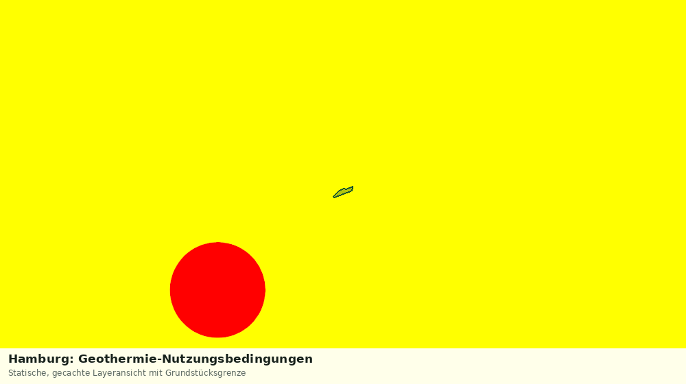 Statische Kartenansicht: Hamburg: Geothermie-Nutzungsbedingungen