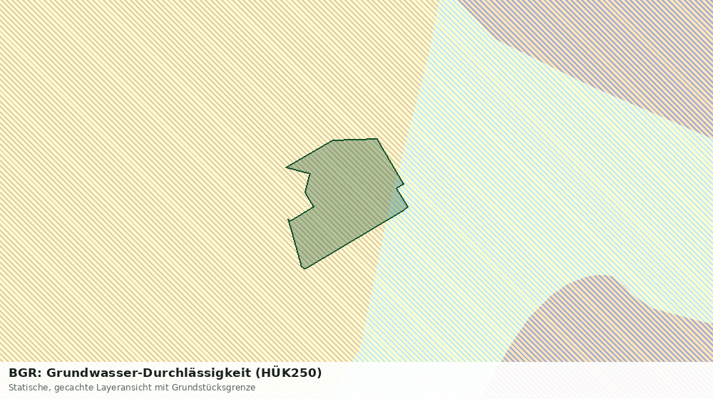 Statische Kartenansicht: BGR: Grundwasser-Durchlässigkeit (HÜK250)