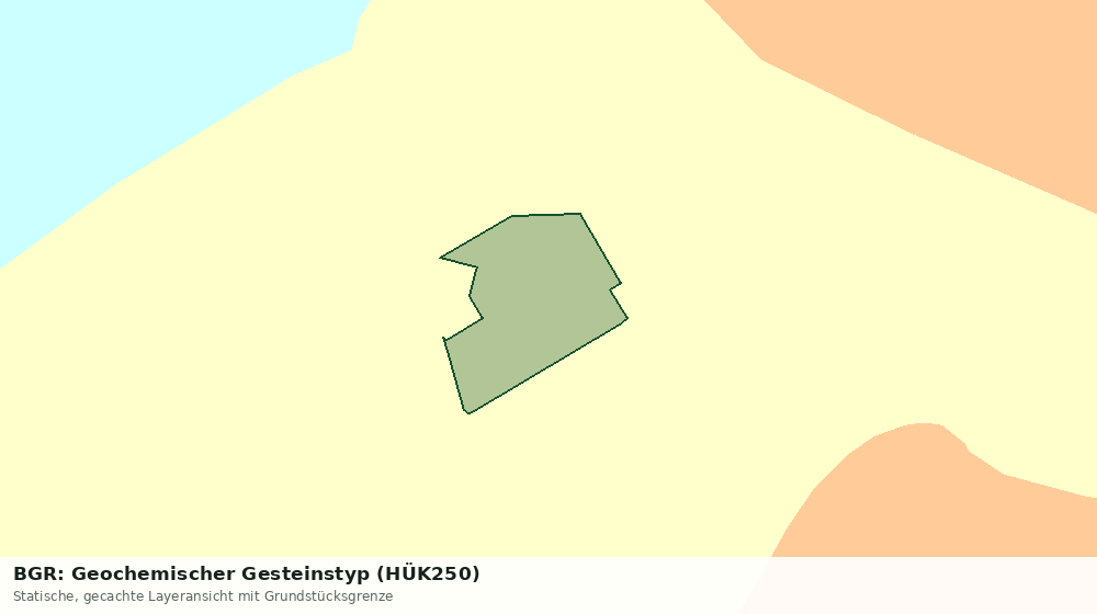 Statische Kartenansicht: BGR: Geochemischer Gesteinstyp (HÜK250)