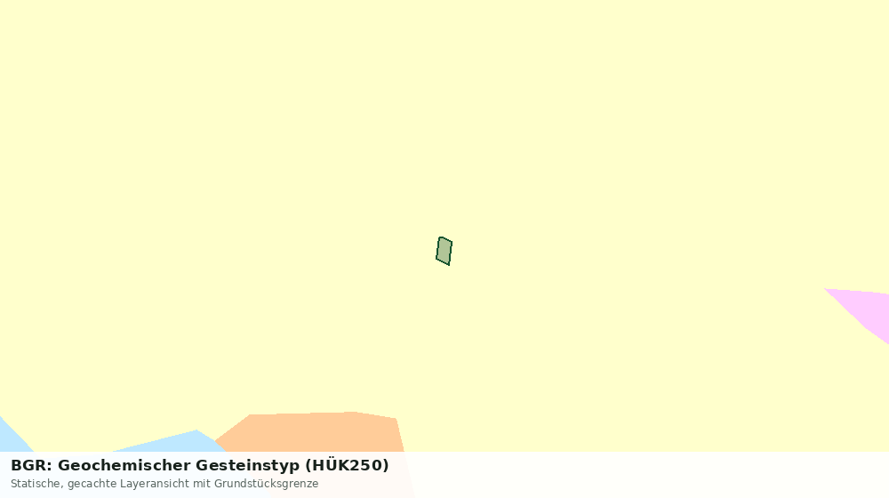 Statische Kartenansicht: BGR: Geochemischer Gesteinstyp (HÜK250)
