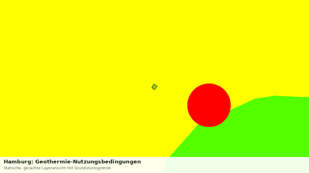 Statische Kartenansicht: Hamburg: Geothermie-Nutzungsbedingungen