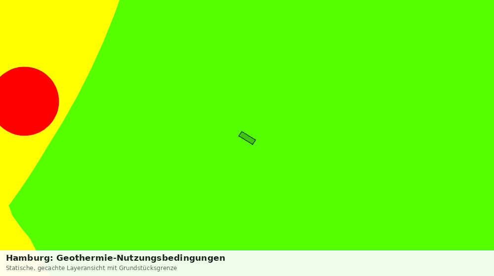 Statische Kartenansicht: Hamburg: Geothermie-Nutzungsbedingungen