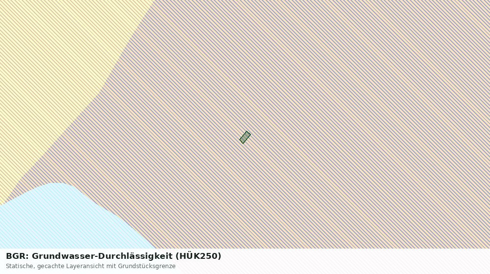 Statische Kartenansicht: BGR: Grundwasser-Durchlässigkeit (HÜK250)