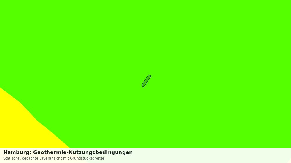 Statische Kartenansicht: Hamburg: Geothermie-Nutzungsbedingungen