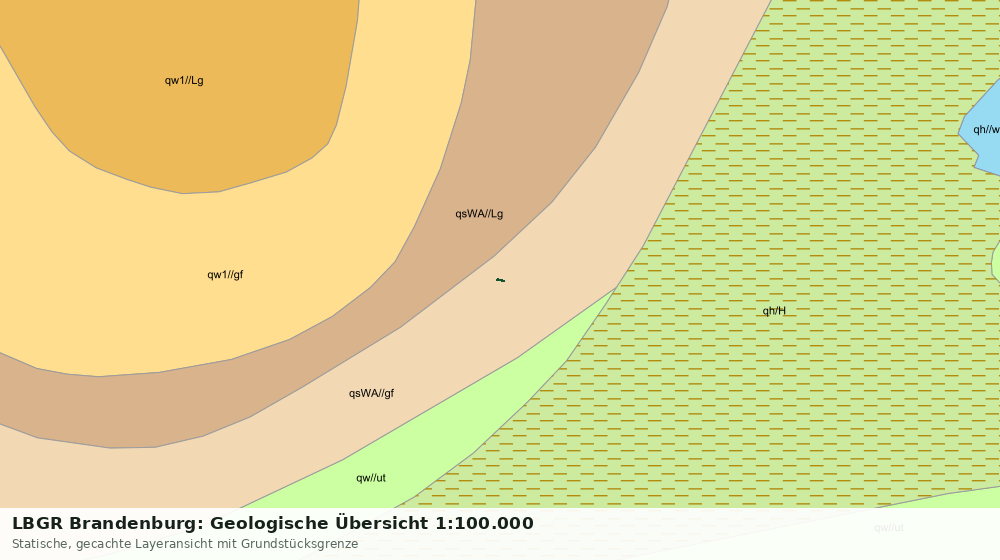 Statische Kartenansicht: LBGR Brandenburg: Geologische Übersicht 1:100.000
