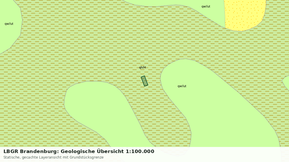 Statische Kartenansicht: LBGR Brandenburg: Geologische Übersicht 1:100.000