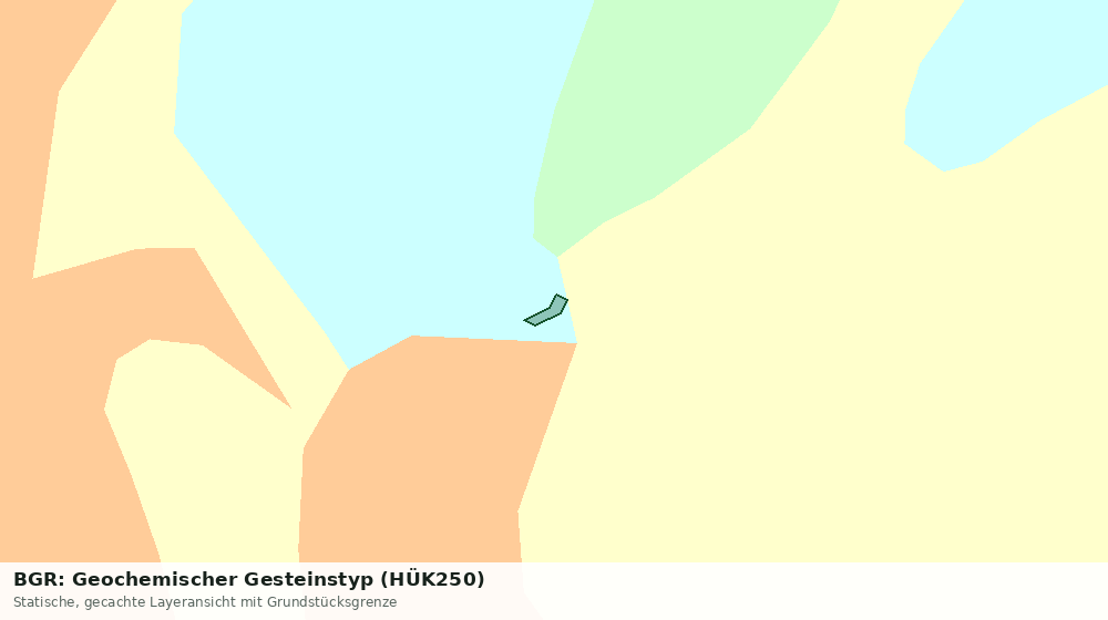Statische Kartenansicht: BGR: Geochemischer Gesteinstyp (HÜK250)