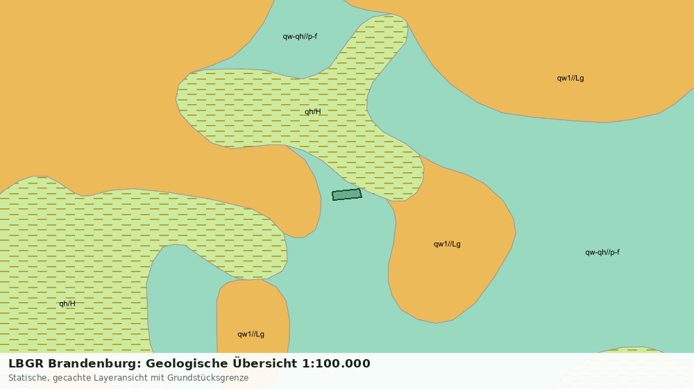 Statische Kartenansicht: LBGR Brandenburg: Geologische Übersicht 1:100.000