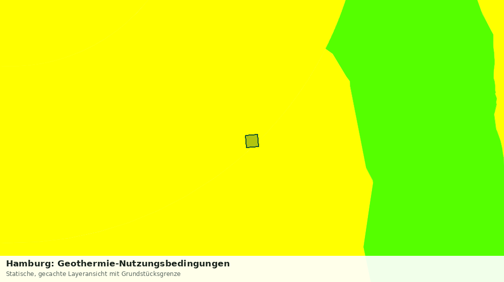 Statische Kartenansicht: Hamburg: Geothermie-Nutzungsbedingungen