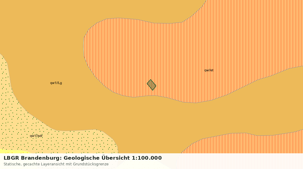 Statische Kartenansicht: LBGR Brandenburg: Geologische Übersicht 1:100.000