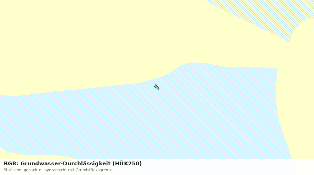 Statische Kartenansicht: BGR: Grundwasser-Durchlässigkeit (HÜK250)