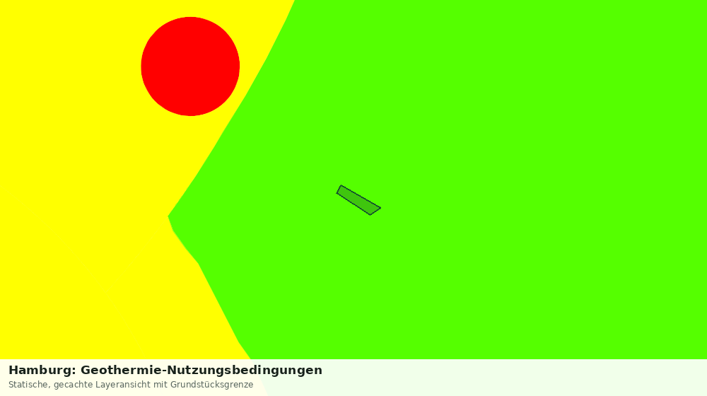 Statische Kartenansicht: Hamburg: Geothermie-Nutzungsbedingungen
