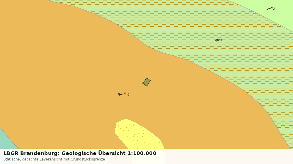 Statische Kartenansicht: LBGR Brandenburg: Geologische Übersicht 1:100.000