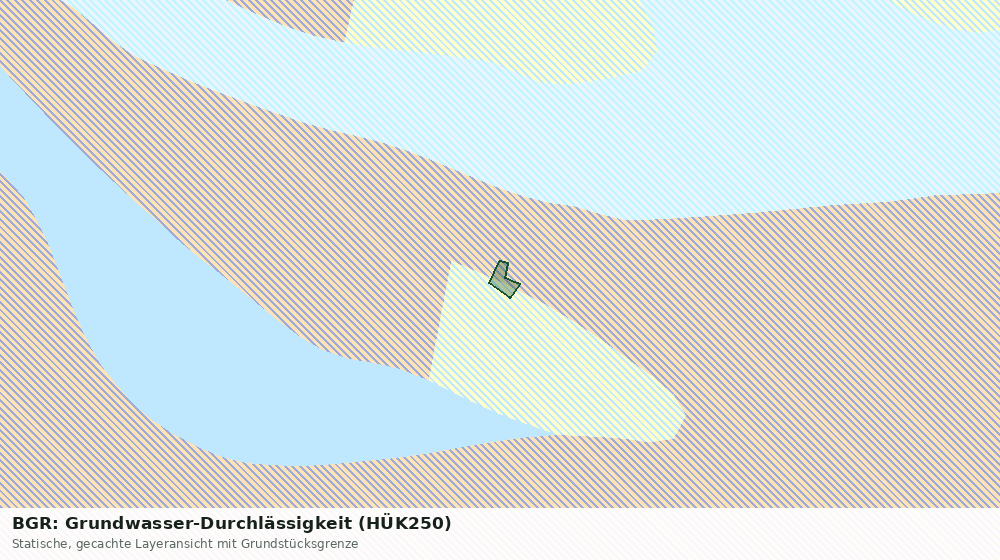 Statische Kartenansicht: BGR: Grundwasser-Durchlässigkeit (HÜK250)