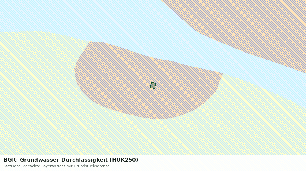 Statische Kartenansicht: BGR: Grundwasser-Durchlässigkeit (HÜK250)