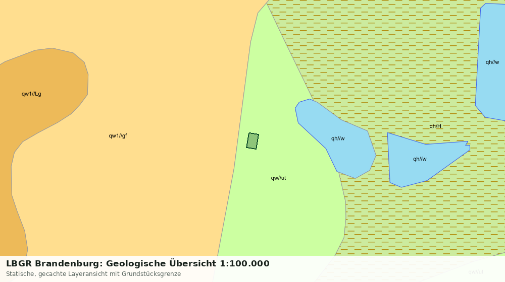 Statische Kartenansicht: LBGR Brandenburg: Geologische Übersicht 1:100.000