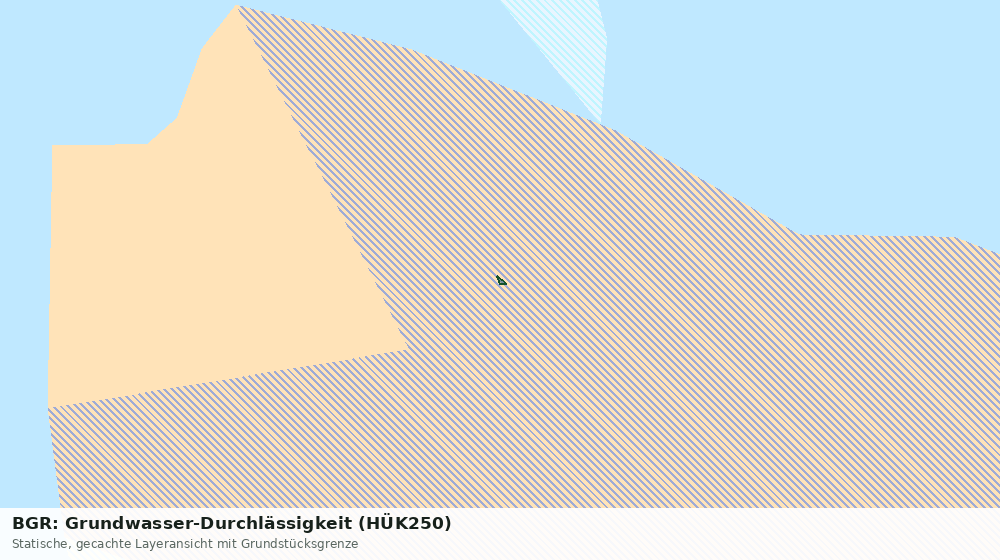 Statische Kartenansicht: BGR: Grundwasser-Durchlässigkeit (HÜK250)