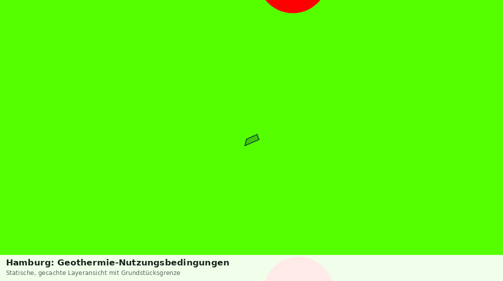 Statische Kartenansicht: Hamburg: Geothermie-Nutzungsbedingungen