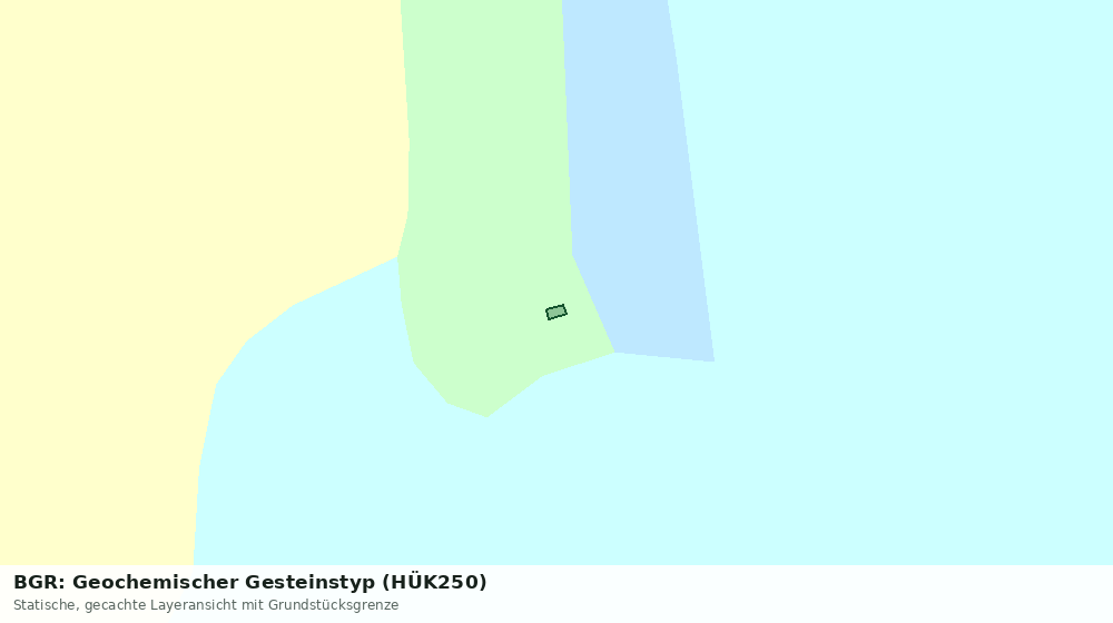 Statische Kartenansicht: BGR: Geochemischer Gesteinstyp (HÜK250)